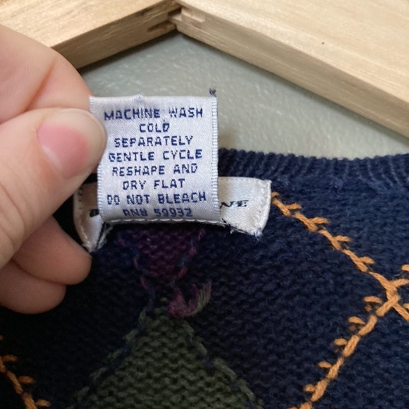 Argyle Vintage Cardigan Sweater - Picture 5 of 5